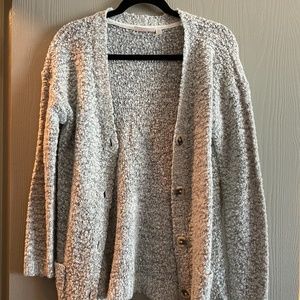 RD Style | Cozy Boucle White & Black Cardigan